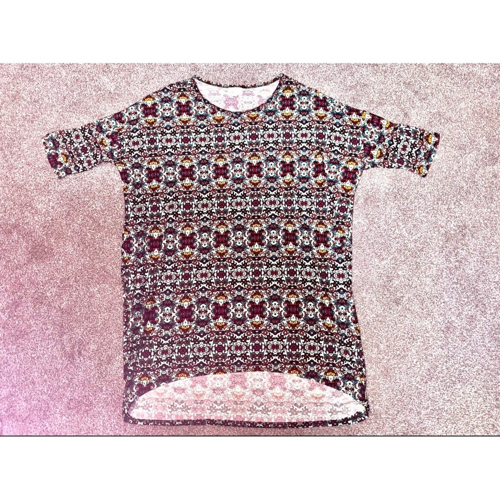 LuLaRoe Women's Simply‎ Comfortable Oversized Tunis Short Sleeve Shirt - Medium